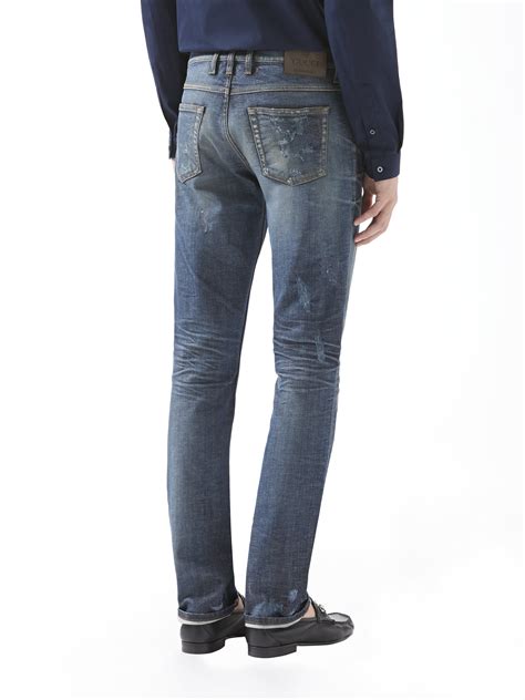 guccie mens skinny jeans for sale|gucci denim jeans.